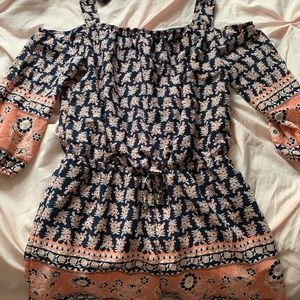 off the shoulder romper
